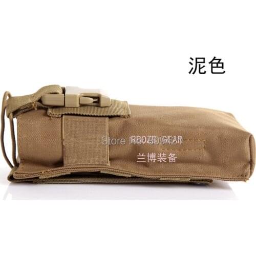 100pcs/lot Tactical Gear Military Molle Water Bottle Kettle Pack Pouch Bag Outdoor Games Walkie Talkie Pouches mobile Bags