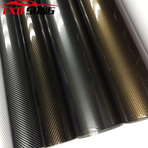 High Glossy 2D Carbon Fiber Vinyl Film Car Styling Wrap Motorcycle Car Styling Accessories Interior Carbon Fiber Film