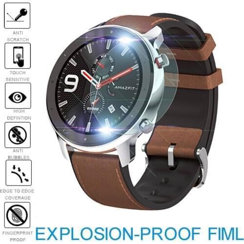 New 3/5pack Explosion-proof Tpu Screen Protector Film For Amazfit Gtr Smart Watch 42/47mm Protection Accessories Hot Sale