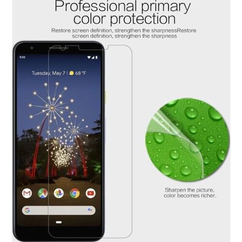 For Google Pixel 3A Screen Protector NILLKIN Clear/Matte Anti-fingerprint Soft PET Protective Film for Google Pixel 3A XL