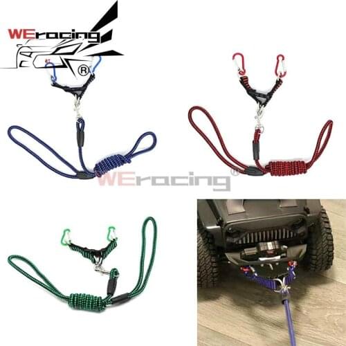 1 pcs Tow Rope with Hook for 1:5 1:8 1:10 RC Car Traxxas TRX4 E-REVO X-Maxx SUMMIT Axial SCX10 90046 WRAITH RR10