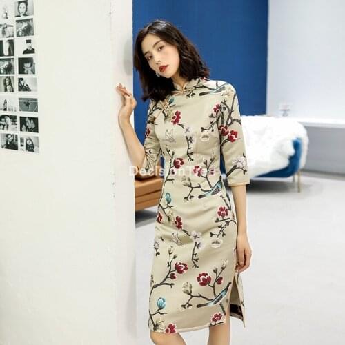 2021 wedding party cheongsam oriental evening dress chinese traditional womens elegant qipao lace chinese dress party dress