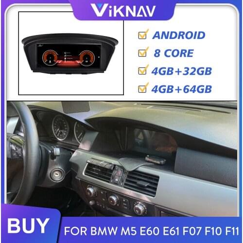 2din Android Car radio Stereo receiver for BMW 5seris M5 E60 E61 F07 F10 F11 multimedia player autoradio gps support carplay