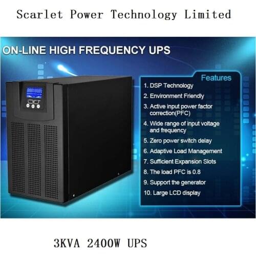 3kva UPS With Inbuilt Battery High Frequency Online UPS 3KVA 2400W LCD Display