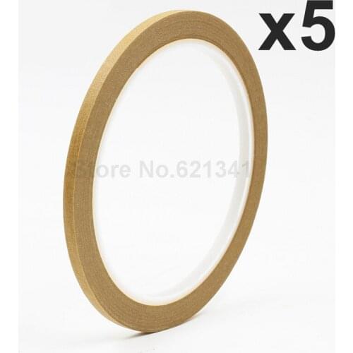 5Rolls Brown 4mm x 25m Draping Tape Pattern Making Supplies Masking Tape & Nail Art Tape Free Shipping