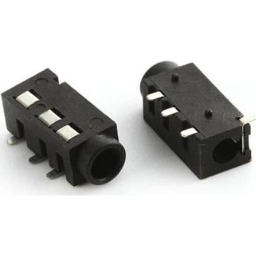 Free shipping 10PCS PJ-320D headphone jack headphone jack headphone jack 3.5 3 + 1 from left and right a 4P