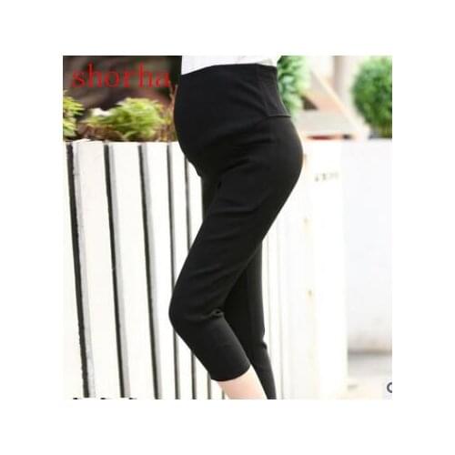 Pregnant Pants Maternity Clothes For Women Trousers Pregnancy Pant Summer thin section of seven high elastic pregnant women pant