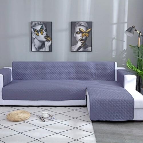 New Sectional Sofa Couch Cover Waterproof Sofa Cover Anti-Slip Sofa Towel Pet Dog Kids Mat Furniture Protector Armrest Slipcover