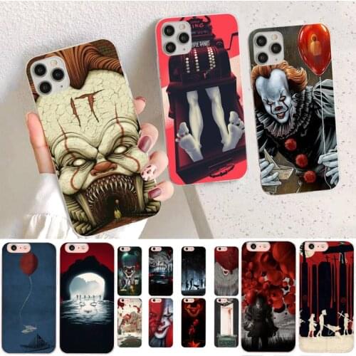 YNDFCNB Stephen King It pennywise Phone Case for iPhone 11 12 pro XS MAX 8 7 6 6S Plus X 5S SE 2020 XR case