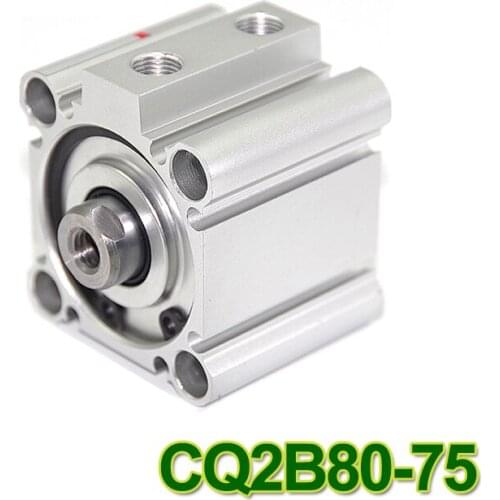 CQ2B80-75 SMC Type CQ2B series 80mm bore 75mm stroke Double Action single rod thin Pneumatic Compact Cylinder high quality