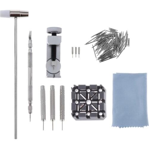 Stainless Steel Watch Band Remover Tool Kit W/ Watch Pin for Watch Repair
