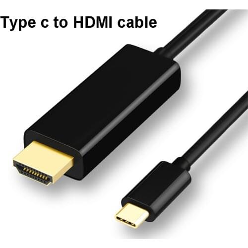 USB to HDMI Cable 4K Type c to HDMI Adapter 1.8M for MacBook Samsung Galaxy S10/S9 Huawei Xiaomi Type c to HDMI cable