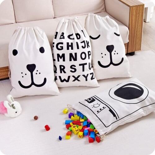 Portable Storage Drawstring Bag Travel Linen Shoe Organizer Bag Pouch Wardrobe Laundry Cartoon Kids Dustproof Cover