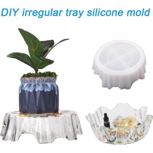 Storage Stand Mold Silicone Resin Mold Crafts Making Jewelry Plate Home Decoration For DIY Crafts SEC88