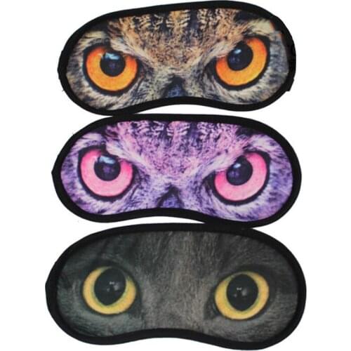 Women Men Soft Portable Blindfold Travel Eyepatch 3D Eyes Sleep Mask Natural Sleeping Eye Mask Eyeshade Cover Shade Eye Patch