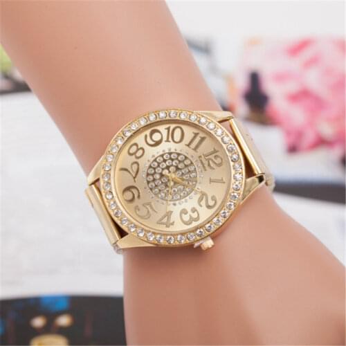 Reloj 2019 New High quality brand women watches Gold digital Quartz watch Watch Luxury Stainless Steel Men wristwatches Clock
