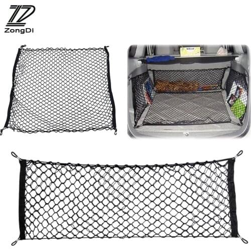 ZD Nylon Car Trunk Net Mesh Storage Organizer For Opel Mokka Toyota RAV4 Yaris Prius Verso EZ Highlander Prado Accessories