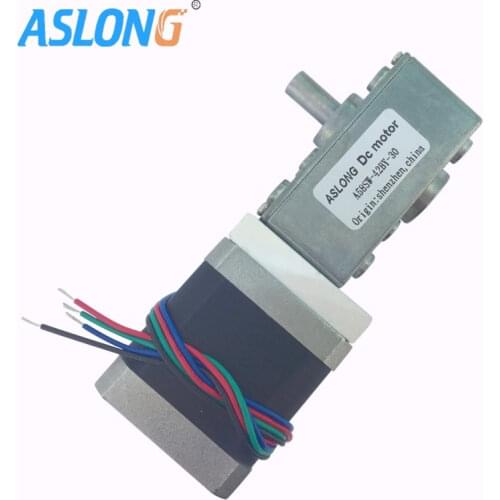 Stepper Motor 12V Dc Reducer Self-Locking Worm Gear Stepping Geared Motors Mini Gearbox 24 Volt Micro Electric Motor Tool 42By