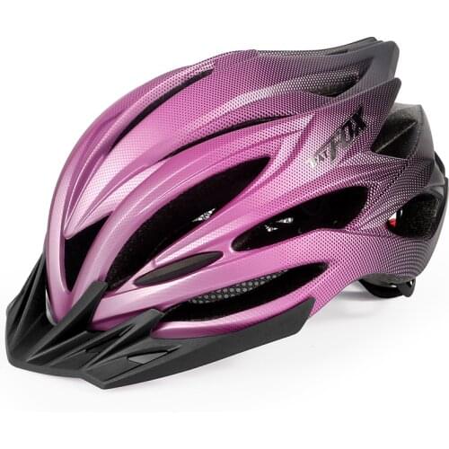 MTB helmet batfox Ultralight Cycling Helmet with LED Light Intergrally-Molded MTB Bicycle Helmet Mountain Road Bike Helmet