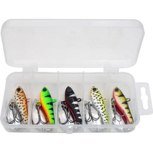 WLDSLURE 5pcs/box Spin Metal Bass Jigs Sea Fishing Lure Spinner Bait Leurre Jig