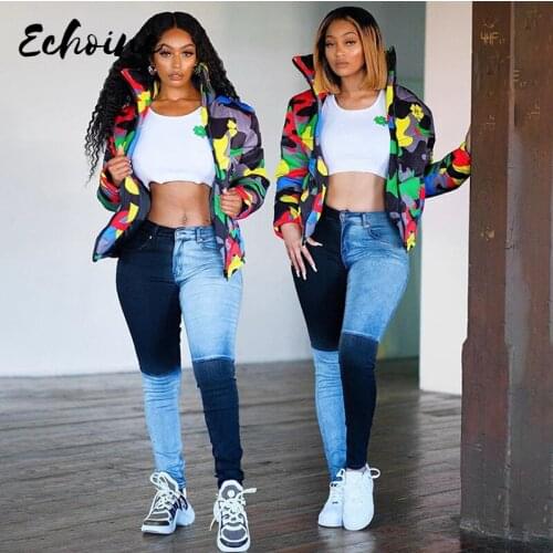 Patchwork Elastic Autumn Jeans Women 2020 High Waist Zipper Contrast Pencil Pant Push Up Denim Trousers Streetwear Basic Trouser