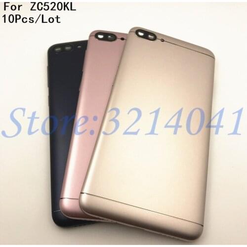 10Pcs/Lot New For Asus Zenfone 4 Max ZC520KL Battery Cover Case Back Door Back Housing with side buttons+Logo