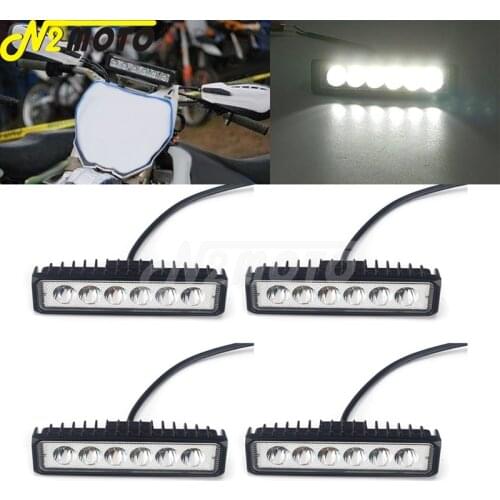 18W 12V/24V LED Spot Flood Fog Light DRL Work Light w/ Mounting Brackets for Automotive Vehicles Truck Off Road 4x4 Car SUV ATV