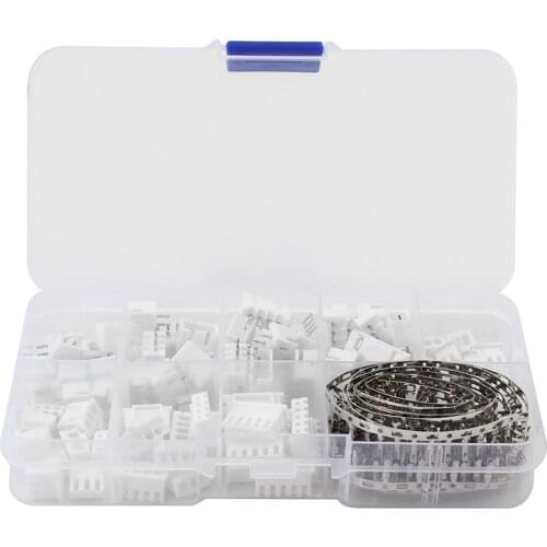 230pcs XH2.54 2p 3p 4p 5 Pin JST Connector Set 2.54mm Pitch Terminal Kit/Housing/Pin Header Wire Connectors Adaptor XH Kits TJC3