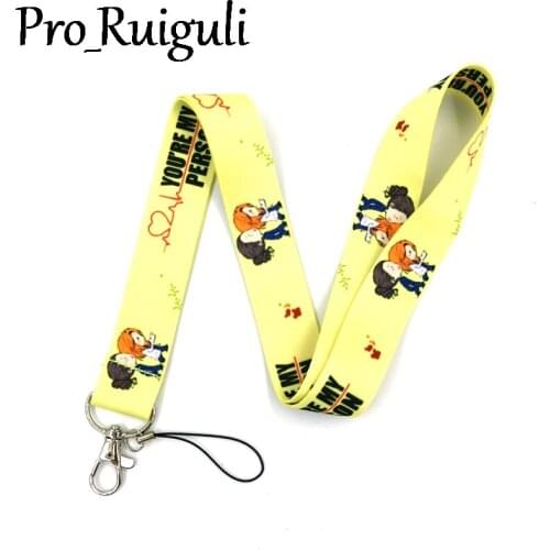 30pcs Greys Anatomy Lanyard for Keys Phone Cool Neck Strap Lanyard for Camera Whistle ID Badge Cute webbings ribbons Gifts