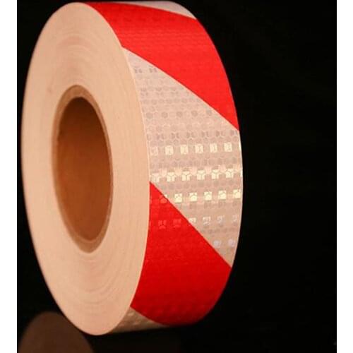 5cmx25m/Roll Car Body Reflective Tape Stickers Warning Sign Film Car Warning Strip Decal Warning Safety Reflector For Truck