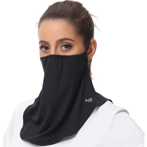 Bassdash UPF 50+ UV Men Women Face Neck Sunshade with Adjustable Earloops Sun Protection Neck Gaiter