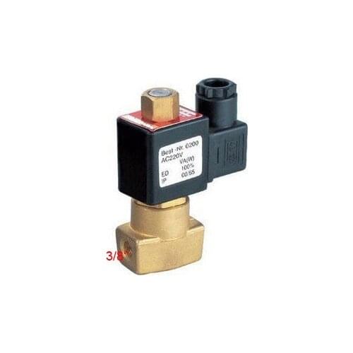 Free Shipping 3/8" Normally Open 2/2 Way Brass Water Solenoid Valve DC12V,DC24V,AC110V or AC220V Model 2W025-10-NO