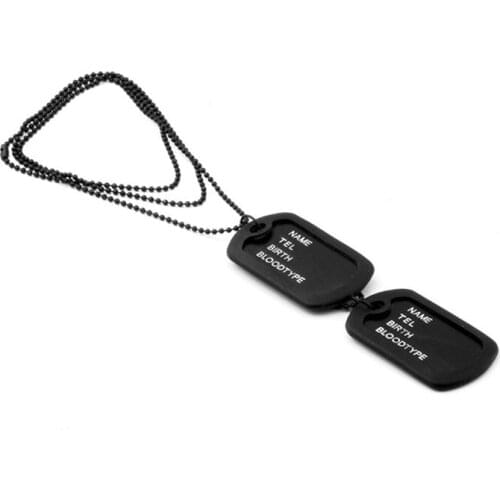 Punk Chain Necklace For Women Men Tags Pendant Necklace Statement Gothic Cool Collar Female Fashion Jewelry