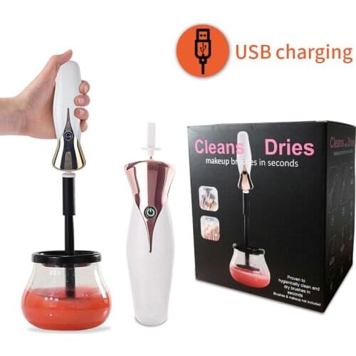 Electric makeup brush cleaner and dryer