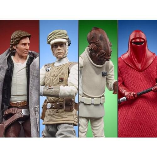 Original 3.75inch Hasbro Star wars Aftab Ackbar Hoth Han solo Red Guard figure toys for children with box