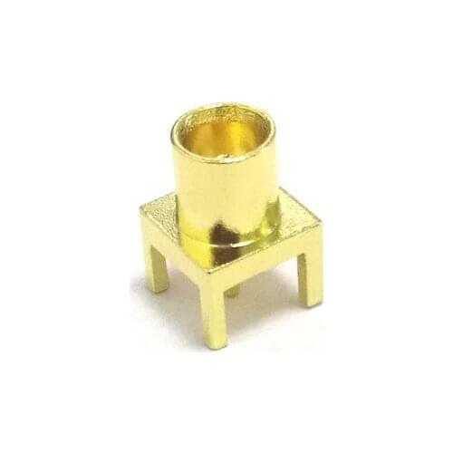 Lots of 10pcs 75 Ohm MCX female jack RF coax Connector With PCB Mount straight type NEW wholesale