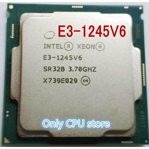 Intle E3-1245 v6 3.7GHz Quad Core desktop processors Computer CPU E3-1245v6 scrattered pieces free shipping