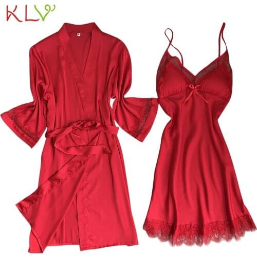 Женские комплекты для сна KLV China At AliExpress