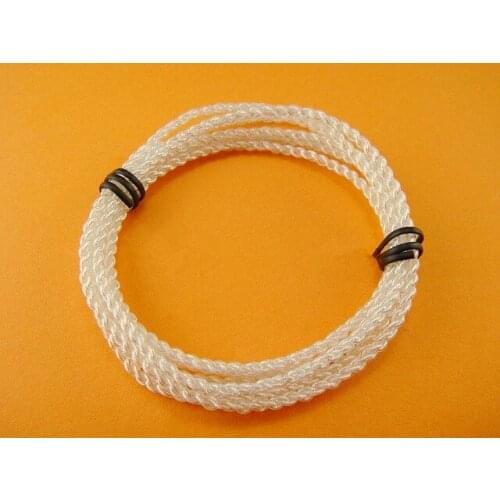 Soft silver plated single crystal copper twist line 4 share soft diy earphone cable audio cable