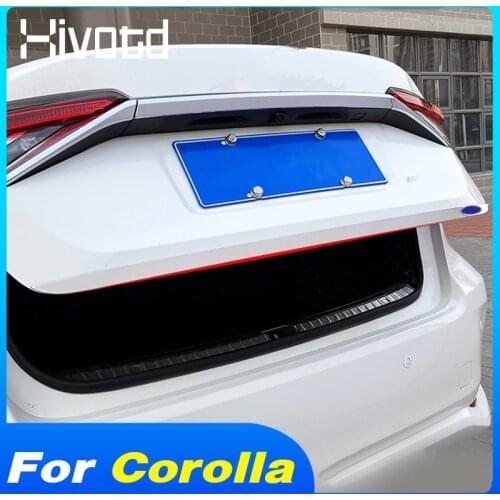 Rear Trunk Tailgate Trim Exterior Accessories Garnish Molding Strip Car Modification Parts For Toyota Corolla Sedan 2019-2021