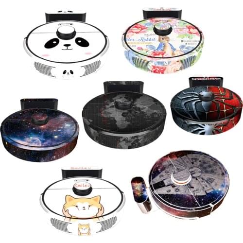 Cute Sticker for xiaomi robot Vacuum Cleaner Roborock S6 S60 S65 Protective Film Sticker Paper Cleaner Parts not brush filter