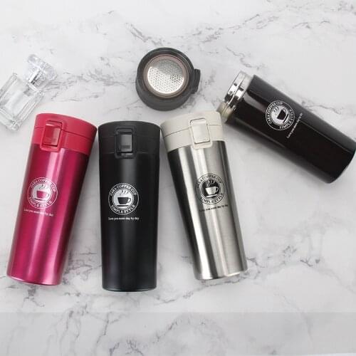 HOT Premium Travel Coffee Mug Stainless Steel Thermos Tumbler Cups Vacuum Flask thermo Water Bottle Tea Mug Thermocup