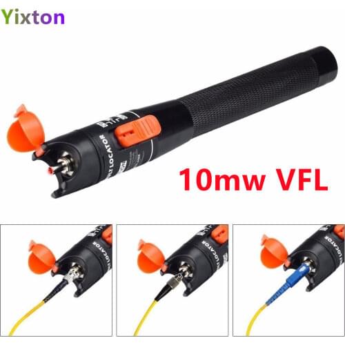 Free shipping 10mw 10km Fibra Optica Cable Tester pen type red ftth Visual Fault Locator 1mW Fiber Optic red Pen Fusion Laser
