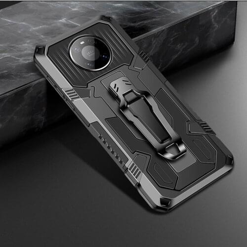 Shockproof Belt Clip Bracket Phone Case For Redmi Note 9 5G Rugged Armor Kickstand Protective Case for Redmi Note 9T Back Cover