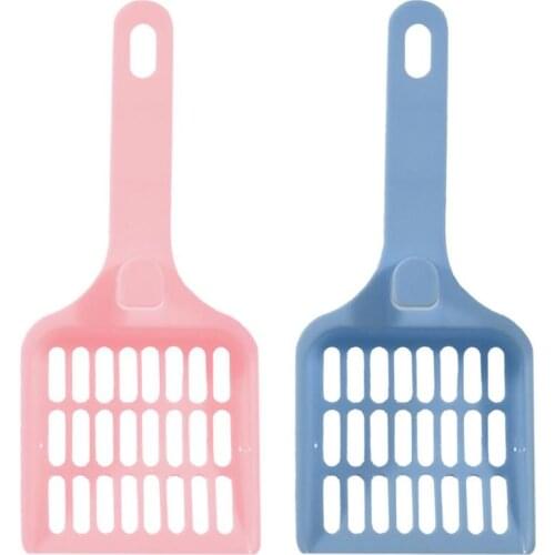 2pcs Convenient Cat Litter Sifter Litter Scoop Pet Toilet Picker All-in-one Sturdy And Durable Plastic Pet Toilet Random Color