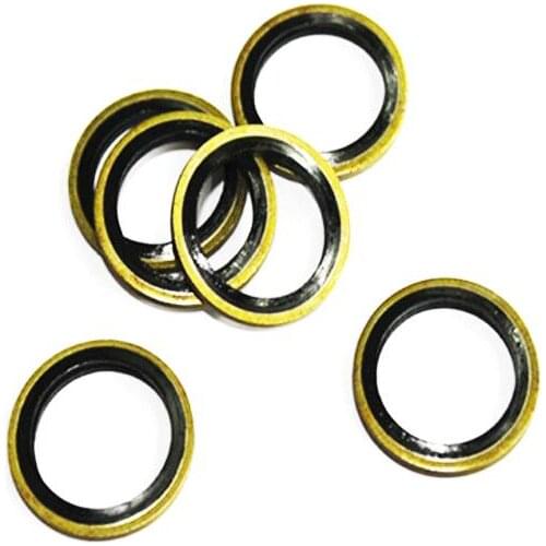 5pcs 22mm/24mm/27mm/30mm/33mm/36mm ID seal washers combination gaskets tubing seal metal spacers 30-46mm OD 2mm thickness