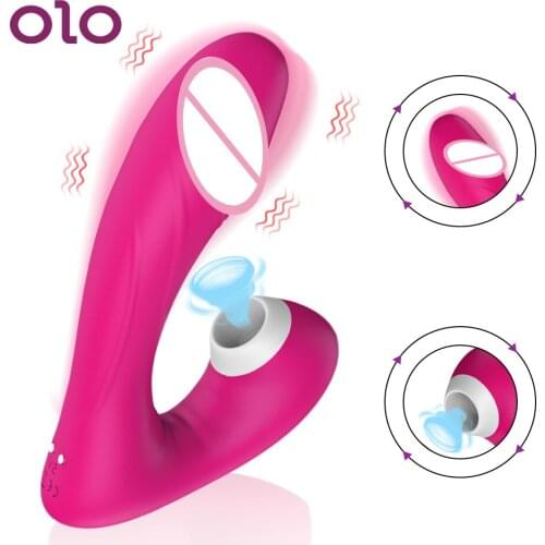 OLO Vagina Sucking Vibrator G Spot Dildo Oral Sex Suction Vibrator Clitoris Stimulator Female Masturbation Sex Toys for Women