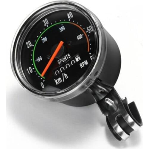 Vintage Style Bicycle Bike Speedometer Analog Mechanical Odometer With Hardware General for Bicycles Machine
