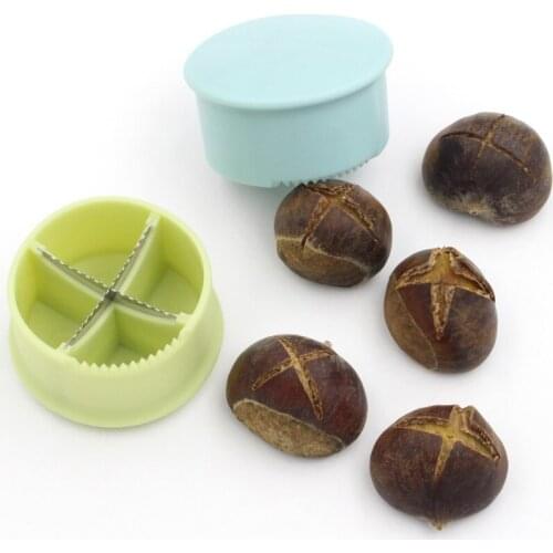 VKTECH Multifunctional Chestnut Cross Opener Cutter Plastic Nut Cracker Sheller Walnut Pliers Chestnut Shell Removing Gadgets