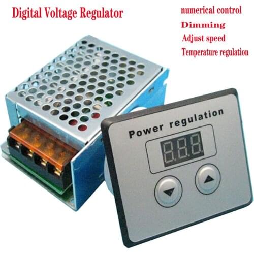 Top quality 4000W 220V AC SCR Voltage Regulator Dimmer Electric Motor Speed Temperature Controller for Water Heater Small Motors